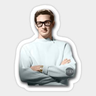 Buddy Holly - Colorized Sticker